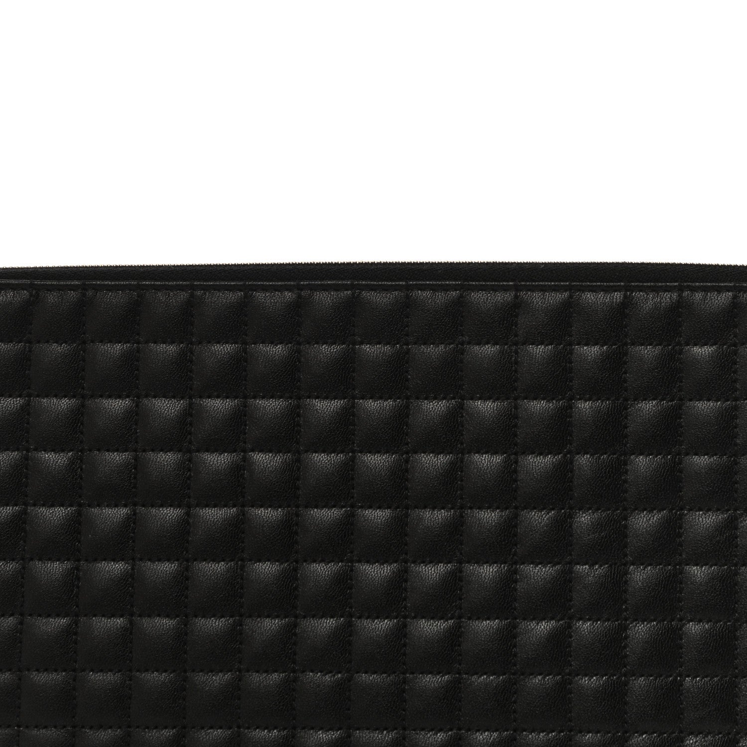 Celine Calfskin Quilted C Charm Pouch Black 8 of 11