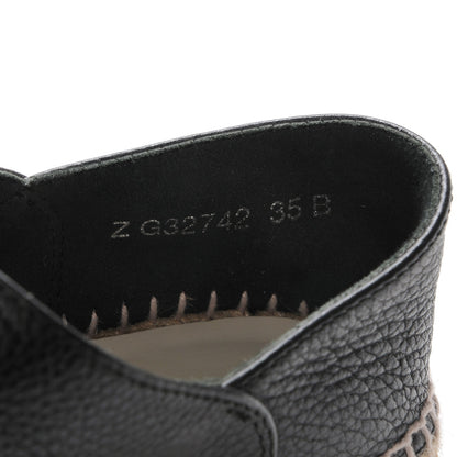 Chanel Grained Calfskin CC Espadrilles 35 Black 8 of 8