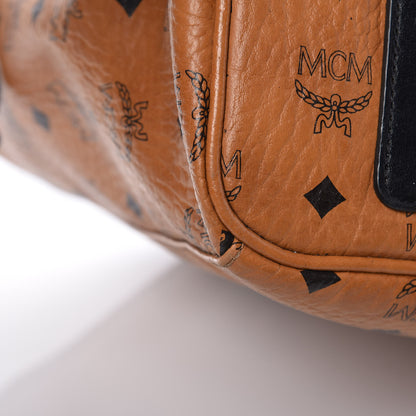 MCM Visetos Medium Anya Shopping Tote Cognac Black 18 of 37