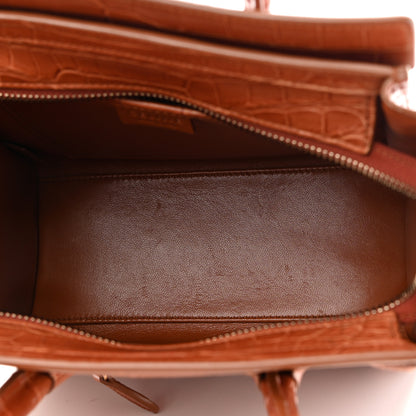 Celine Crocodile Nano Luggage Brown 5 of 11