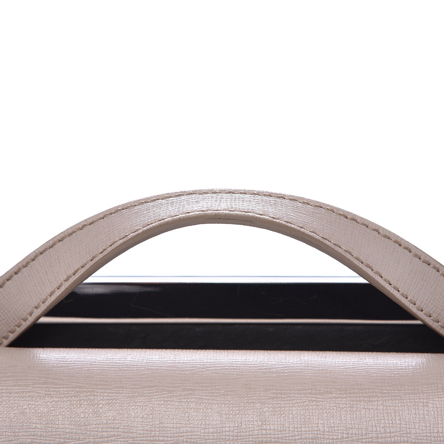 Fendi Vitello Elite Monster Mini Demi Jour Shoulder Bag Ribes Grigio Polvere Carbone 14 of 15