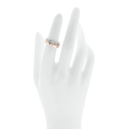 Cartier 18K Pink White Gold Diamond LOVE Pave Ring 49 5 2 of 6