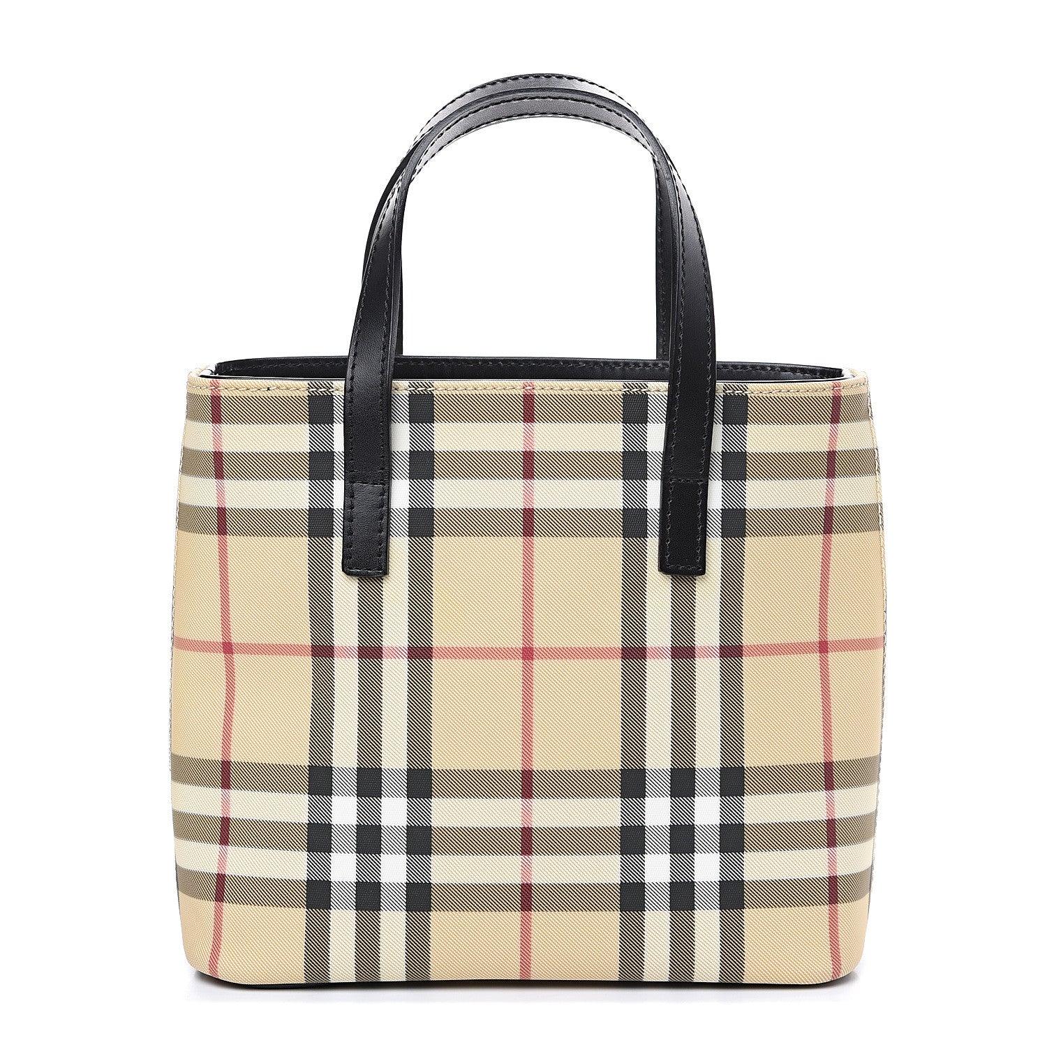 Burberry House Check Small Tote Black 1 of 8