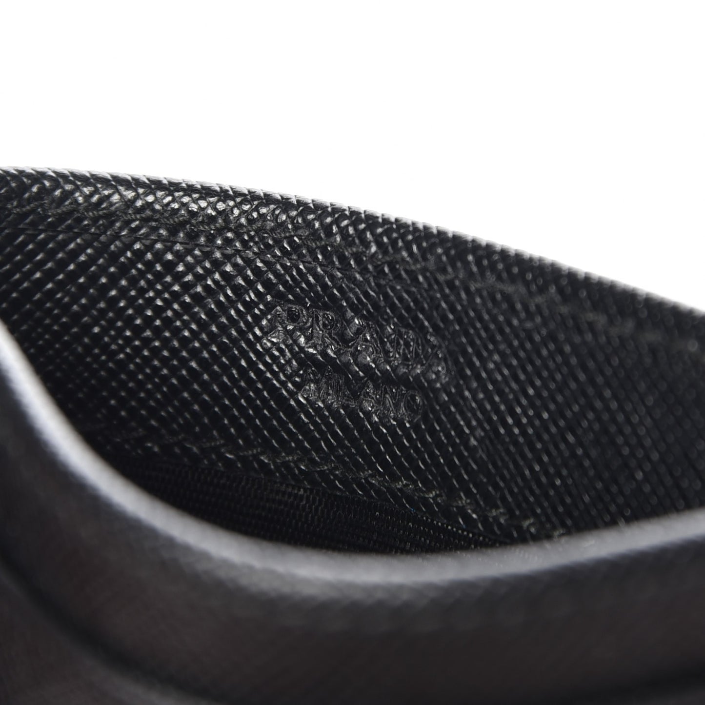 Saffiano Card Holder Nero Black