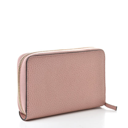 Gucci Dollar Calfskin Medium GG Zip Around Wallet Soft Pink 3 of 8