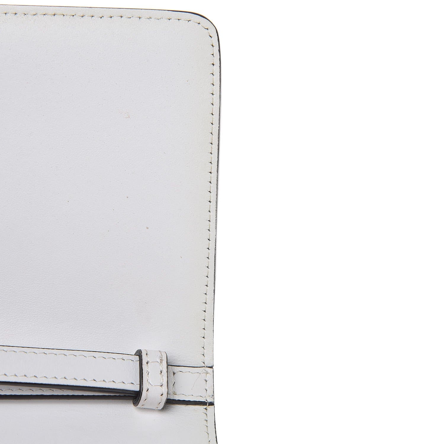 Christian Louboutin Calfskin Macaron Spiked Flap Wallet White 10 of 15