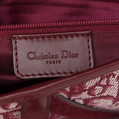 Christian Dior Monogram Double Saddle Bag Burgundy 7 of 8