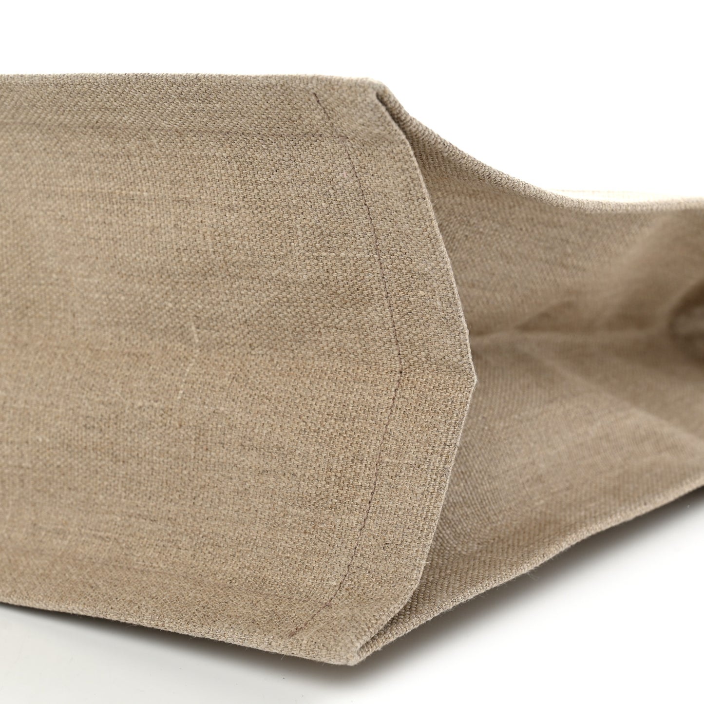 Linen Calfskin Rive Gauche Tote Optic White