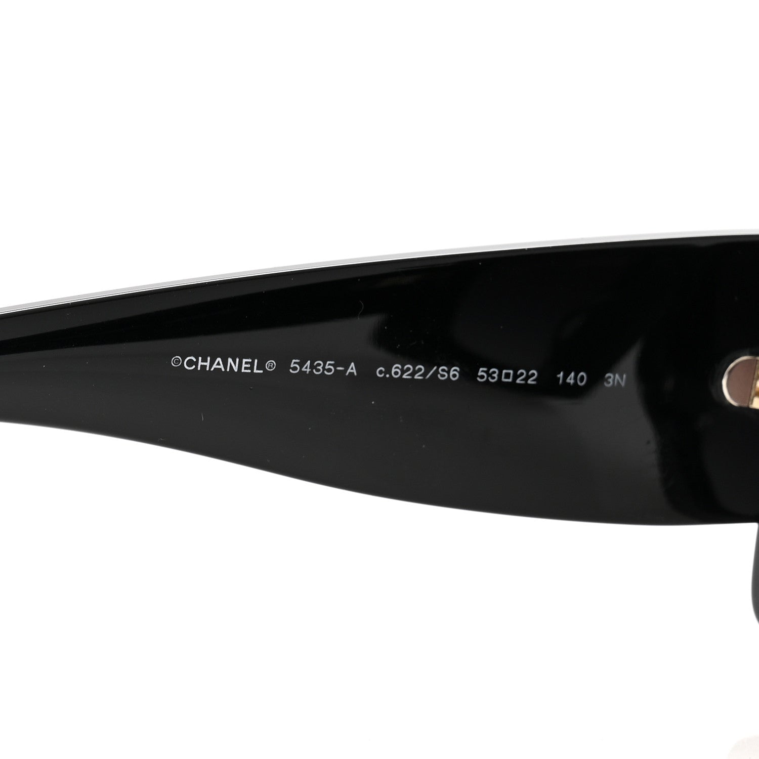 Chanel Acetate Rectangle Sunglasses 5435 Black 5 of 8