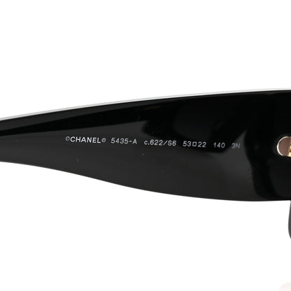 Chanel Acetate Rectangle Sunglasses 5435 Black 5 of 8