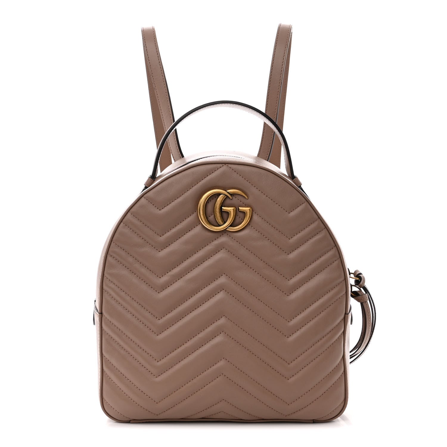 Gucci Calfskin Matelasse GG Marmont Backpack Porcelain Rose 1 of 13