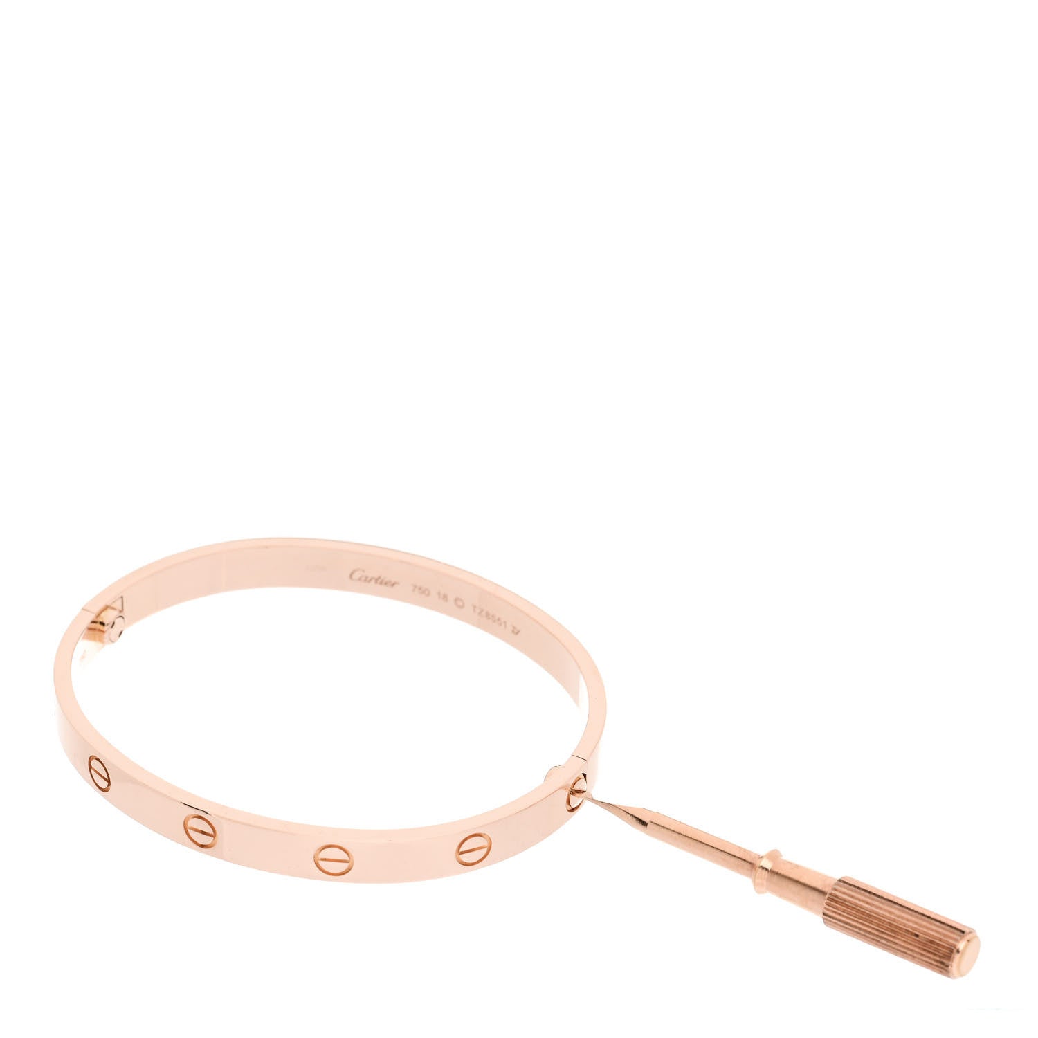 Cartier 18K Pink Gold LOVE Bracelet 18 3 of 5
