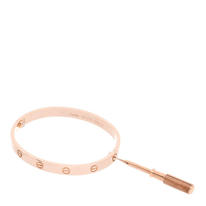 Cartier 18K Pink Gold LOVE Bracelet 18 3 of 5