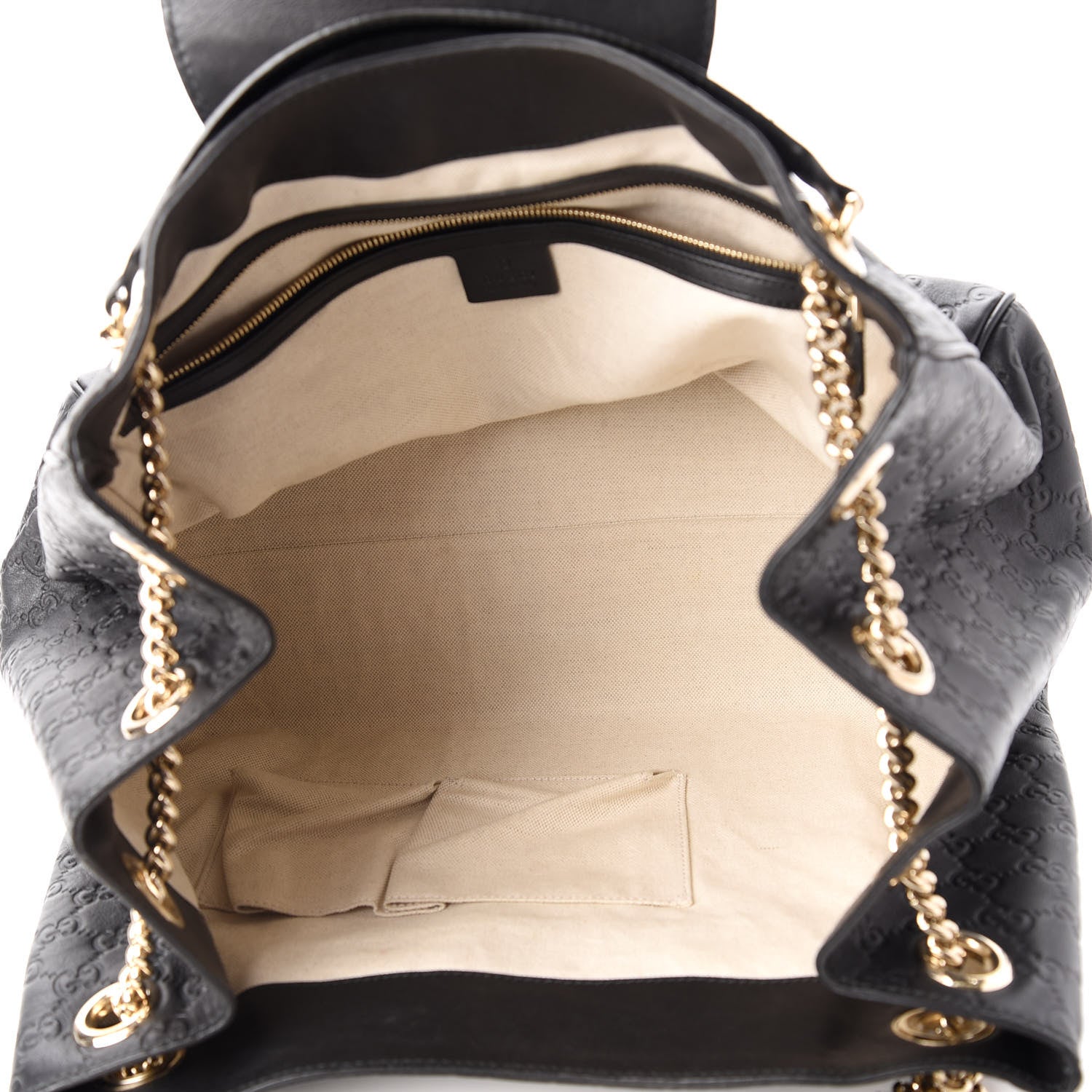 Gucci Guccissima Medium Emily Shoulder Bag Black 5 of 10