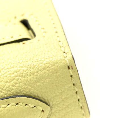 Hermes Chevre Mysore Mini Kelly Sellier 20 Jaune Bourgeon 13 of 15