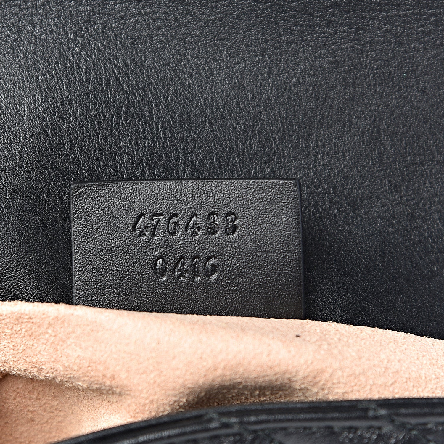 Gucci Calfskin Matelasse Super Mini GG Marmont Shoulder Bag Black 7 of 11