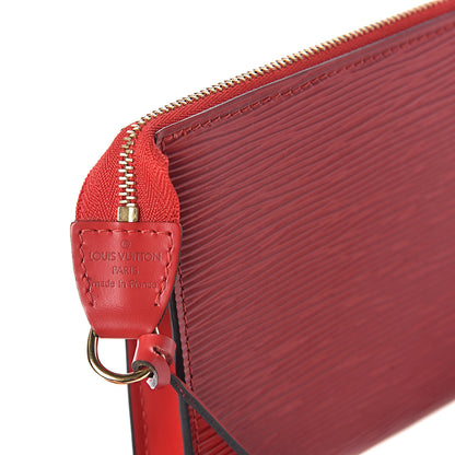 Louis Vuitton Epi Pochette Accessories 21 Castillan Red 6 of 10