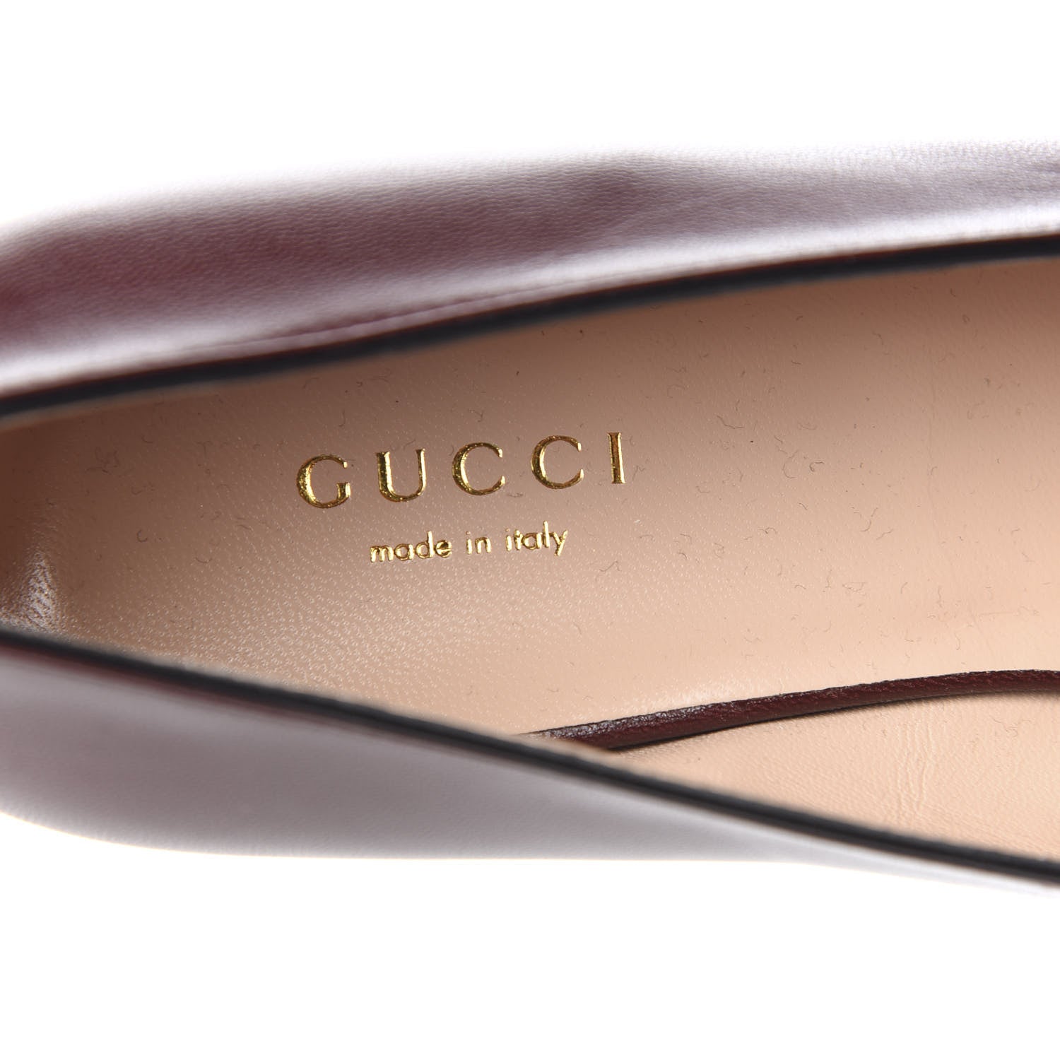Gucci Malaga Kid Womens GG Marmont Loafers 37.5 Vintage Bordeaux 8 of 10