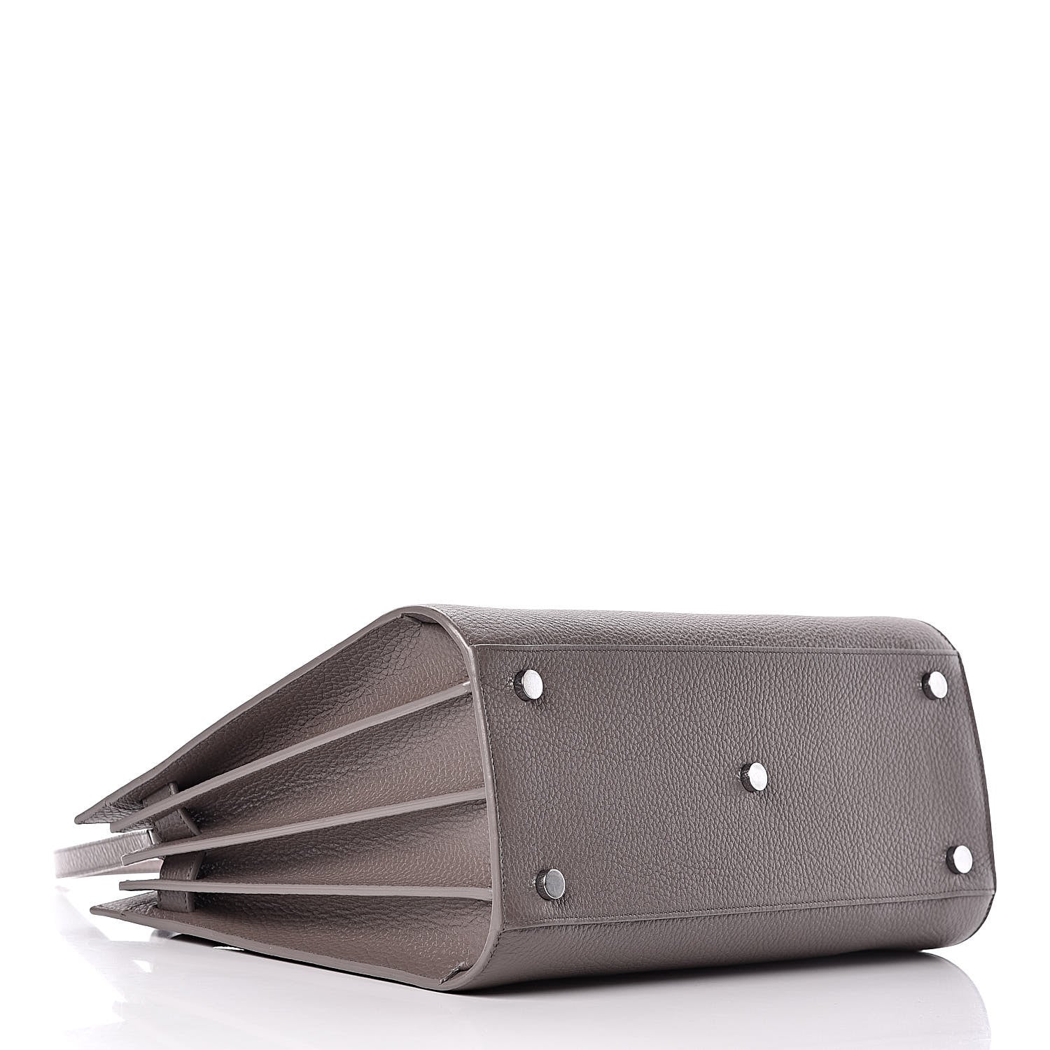 Saint Laurent Grained Calfskin Small Sac De Jour Fog 5 of 10