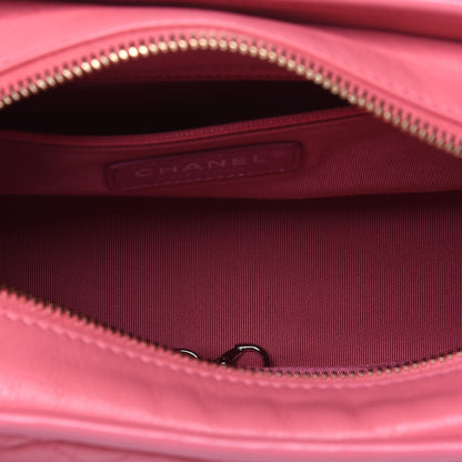 Chanel Aged Smooth Calfskin Quilted Medium Gabrielle Logo Hobo Pink 6 of 17