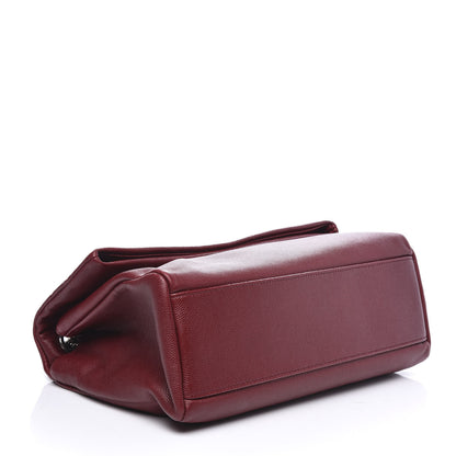 Saint Laurent Grain De Poudre Medium West Hollywood Monogram Fold-Over Palissandre 3 of 8