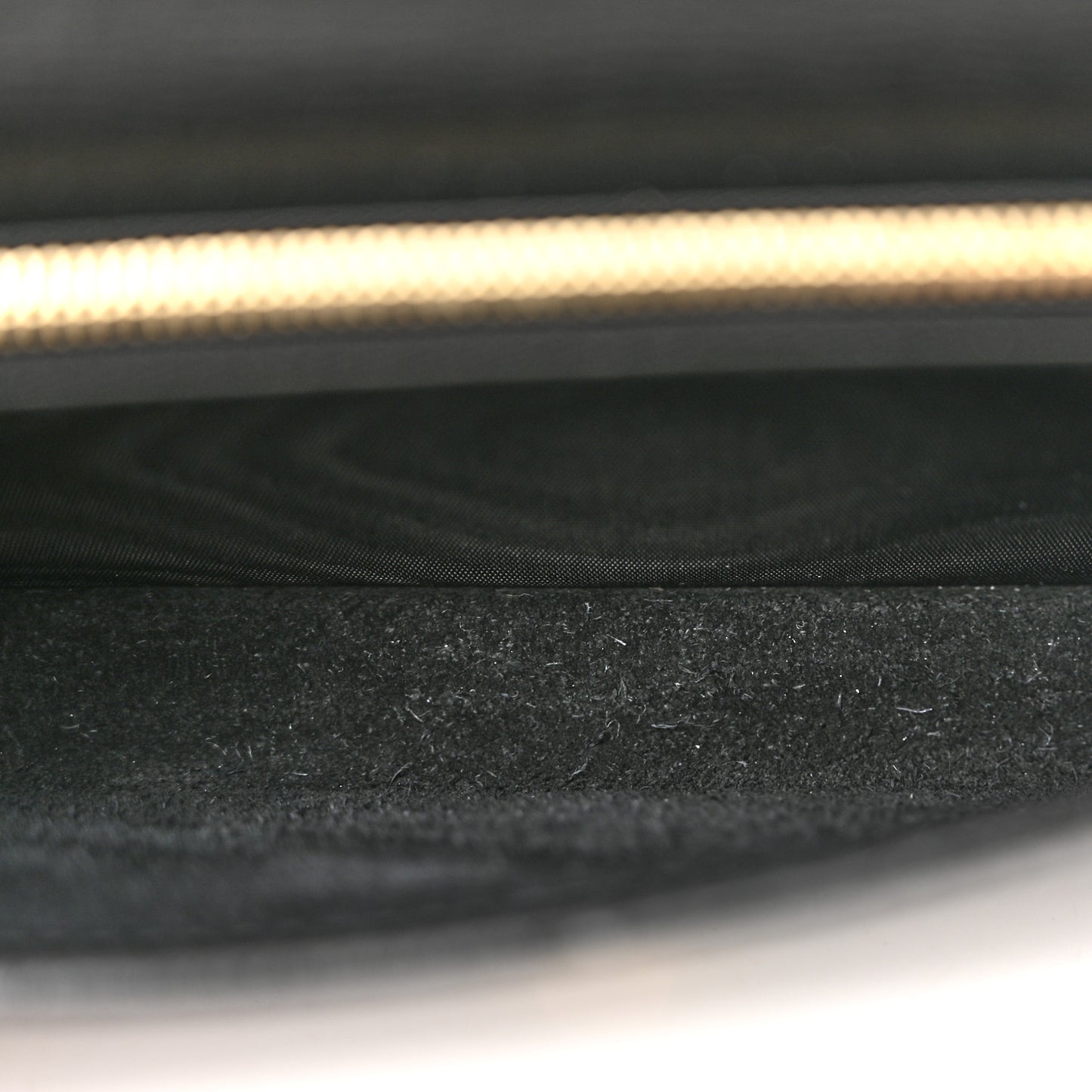 Azalea Calfskin Enamel Horsebit 1955 Wallet On Chain Black