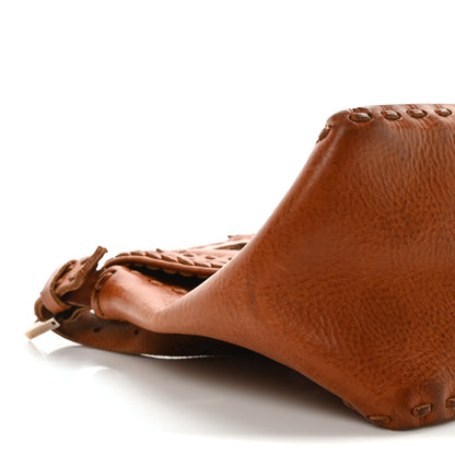 Fendi Calfskin Whipstitch Mirror Mama Baguette Brown 8 of 9