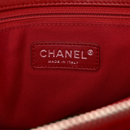 Chanel Vinyl Lipstick Ligne Tote Red 8 of 16