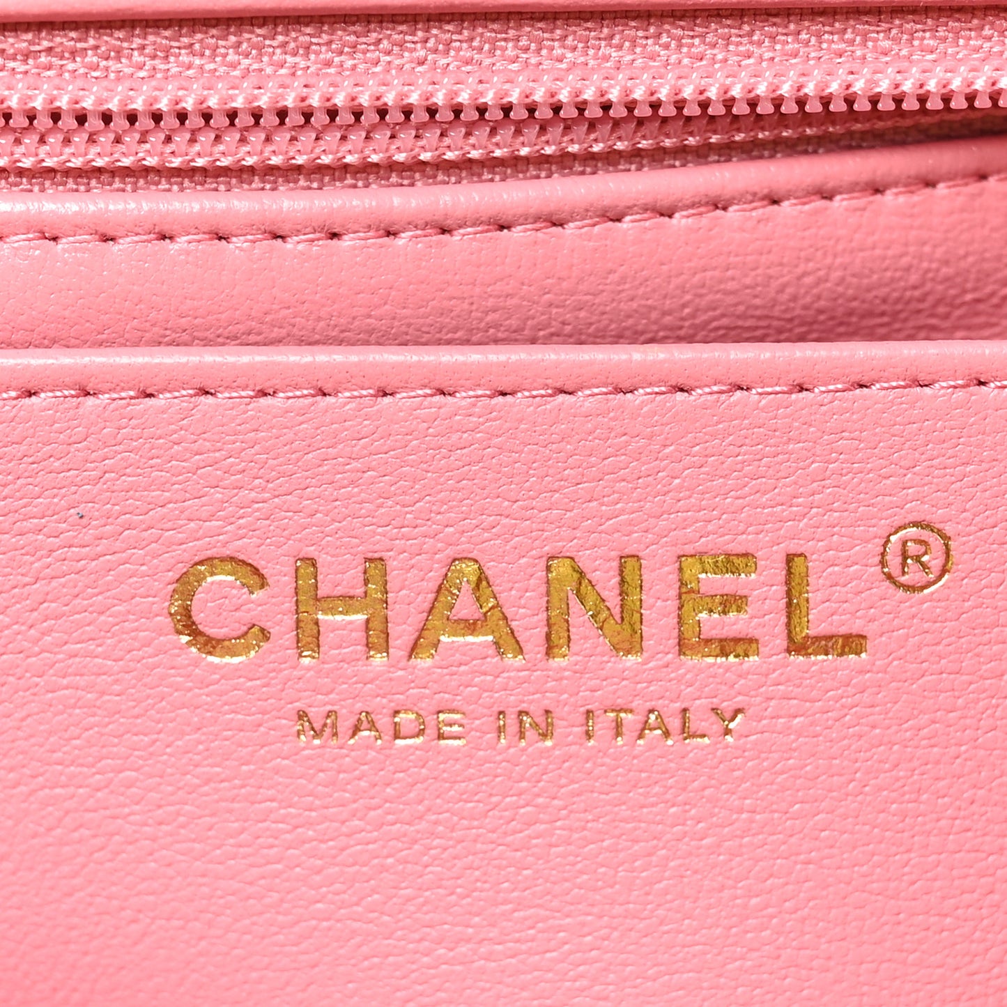 Lambskin Quilted Mini Top Handle Rectangular Flap Pink