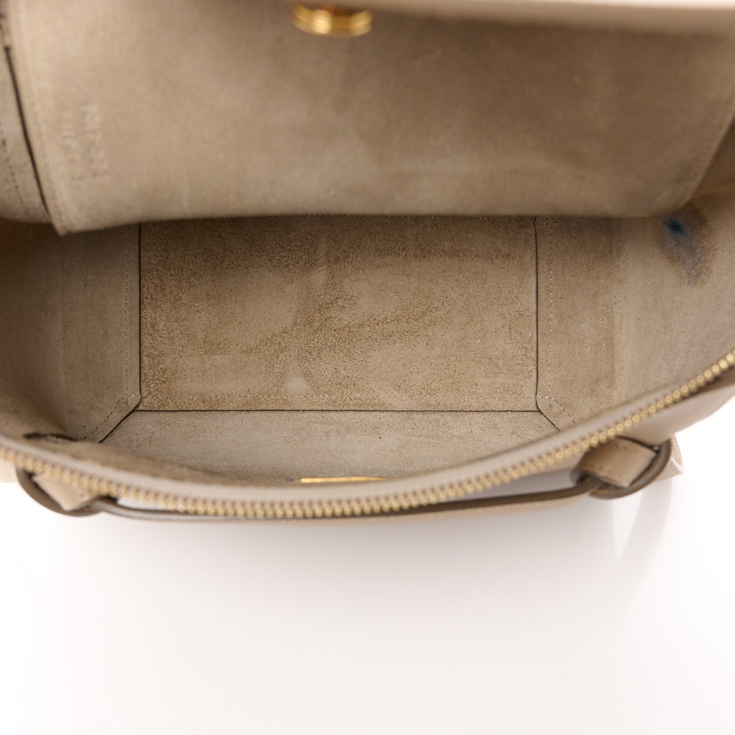 Baby Grained Calfskin Micro Belt Bag Light Taupe