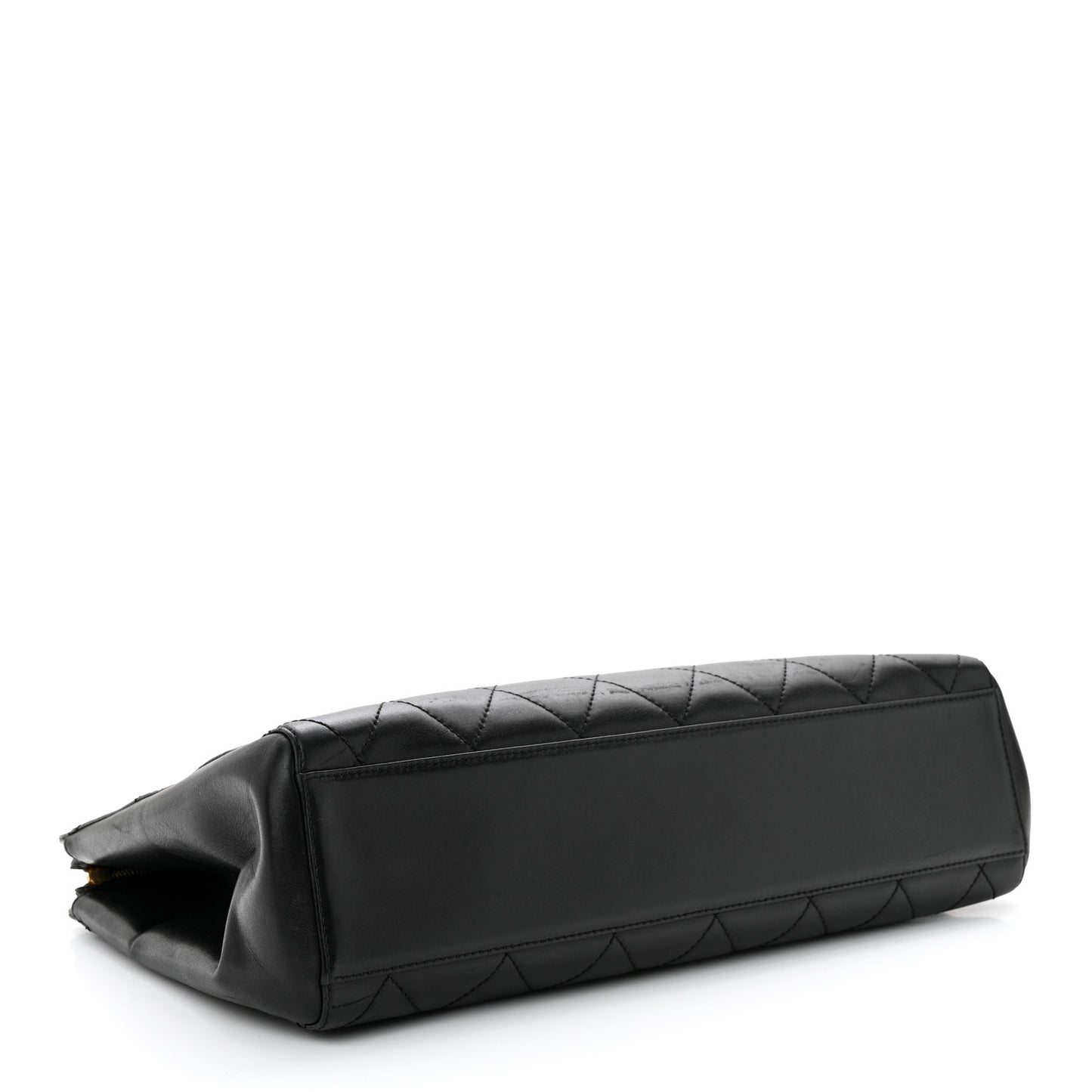 Lambskin Bekko Chain Large Shoulder Bag Black