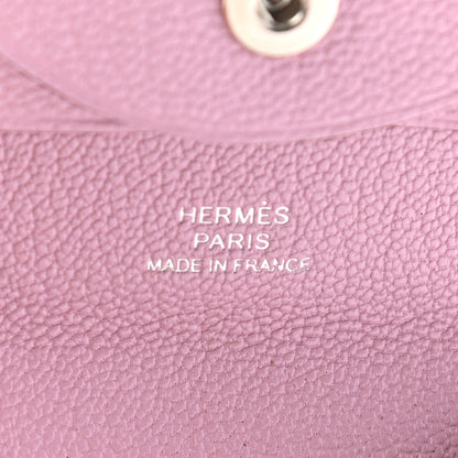 Hermes Chevre Mysore Bastia Coin Purse Mauve Sylvestre 7 of 7