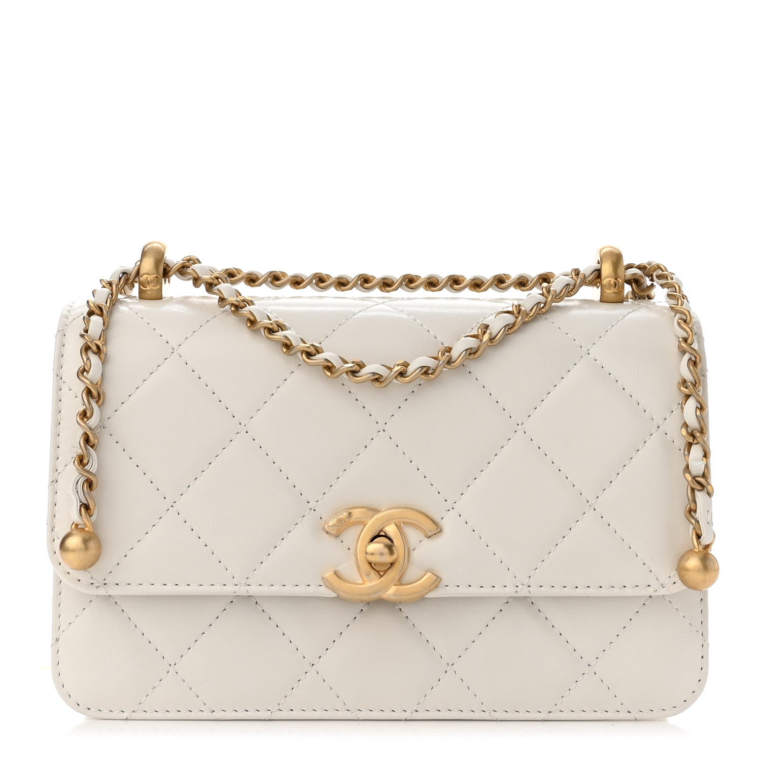 Chanel Calfskin Quilted Mini Perfect Fit Flap White 1 of 11