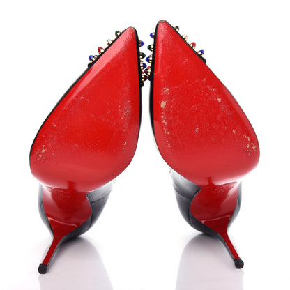 Christian Louboutin Kid Crystal Geo 120 Pumps 36.5 Black 6 of 10