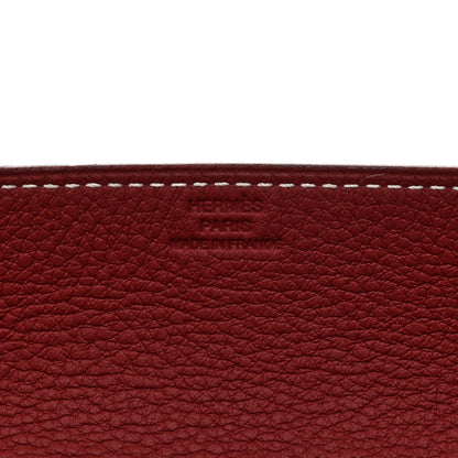 Hermes Taurillon Clemence Mises et Relances Change Tray Rouge H Gold 4 of 4