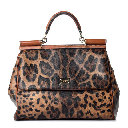 Dolce & Gabbana Leo Crepe Large Miss Sicily Satchel Naturale 1 of 8