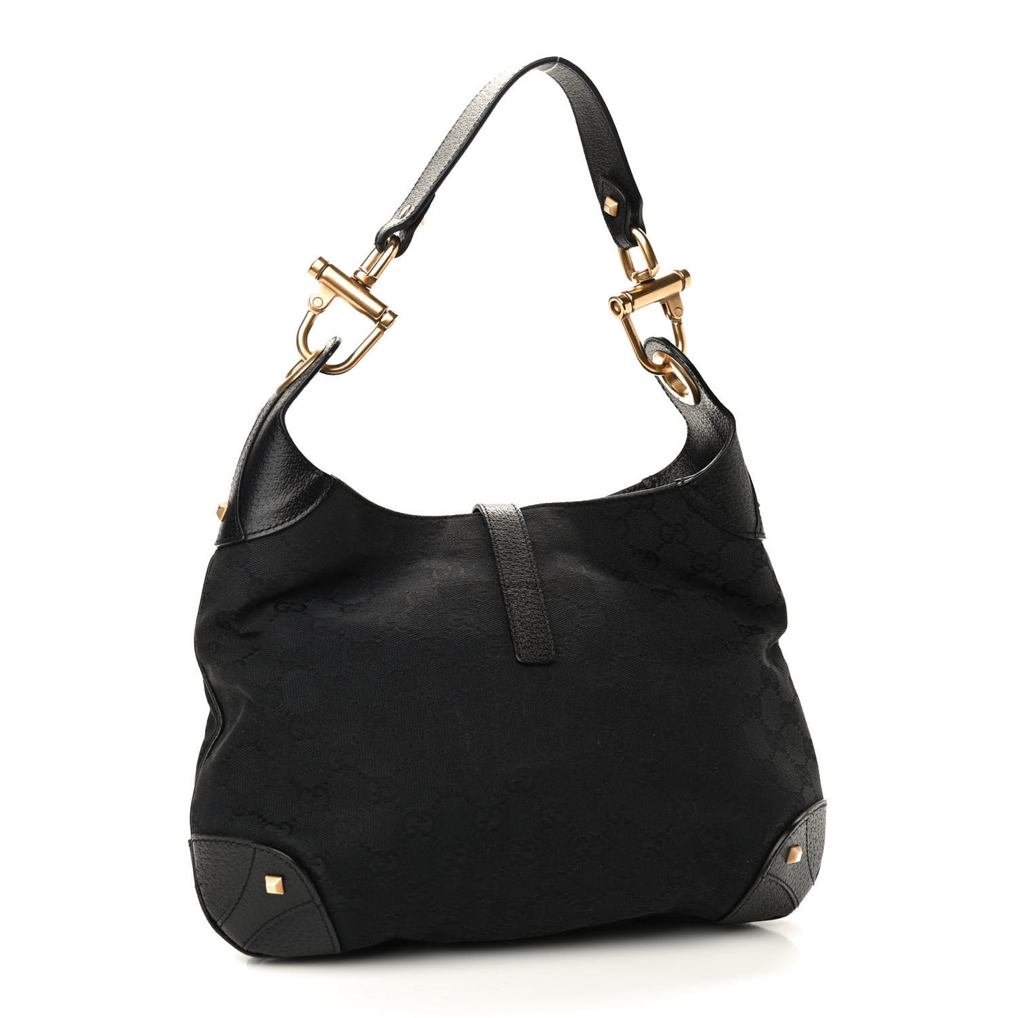 Monogram Piston Lock Jackie O Hobo Black