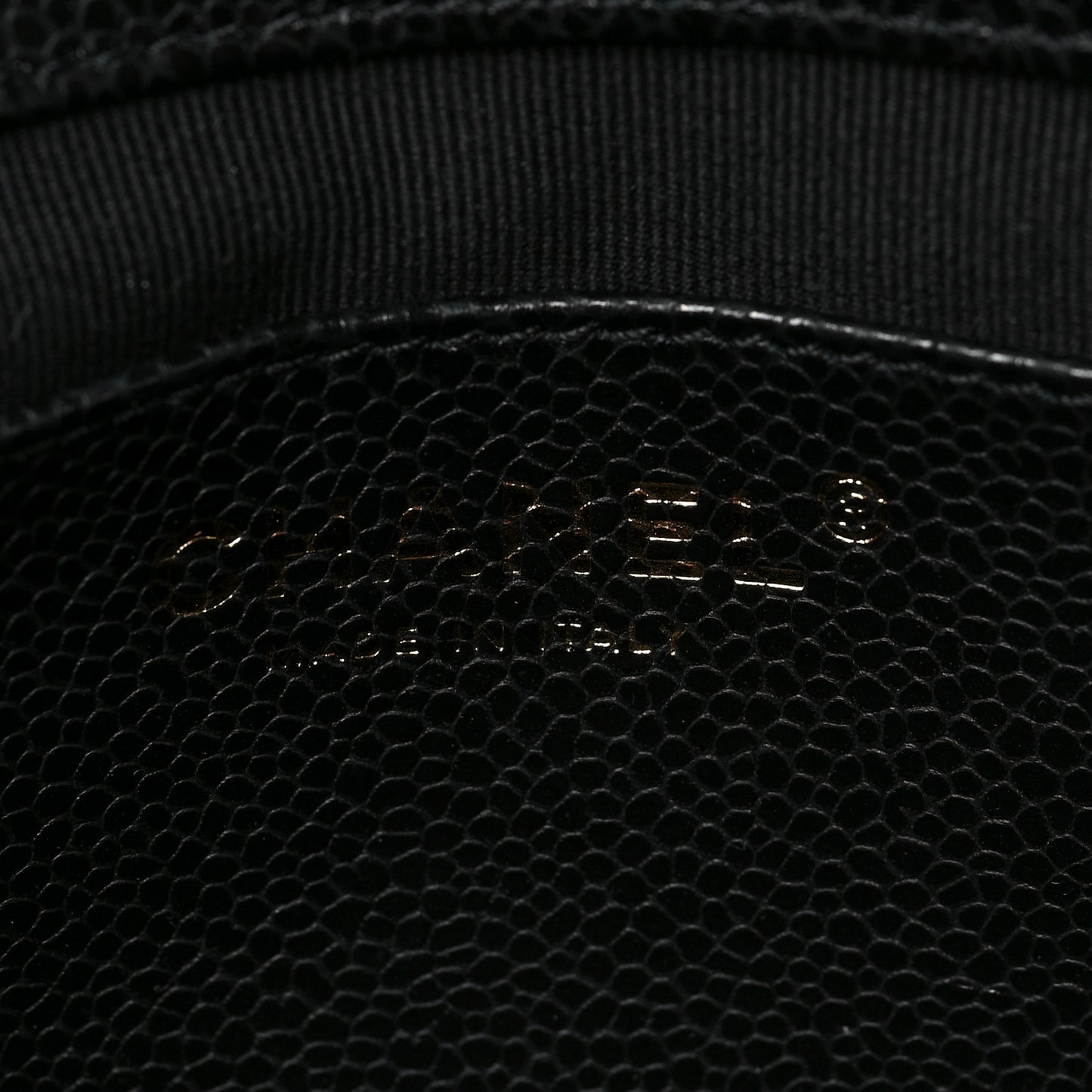 Caviar Quilted Small Chain Flap Black