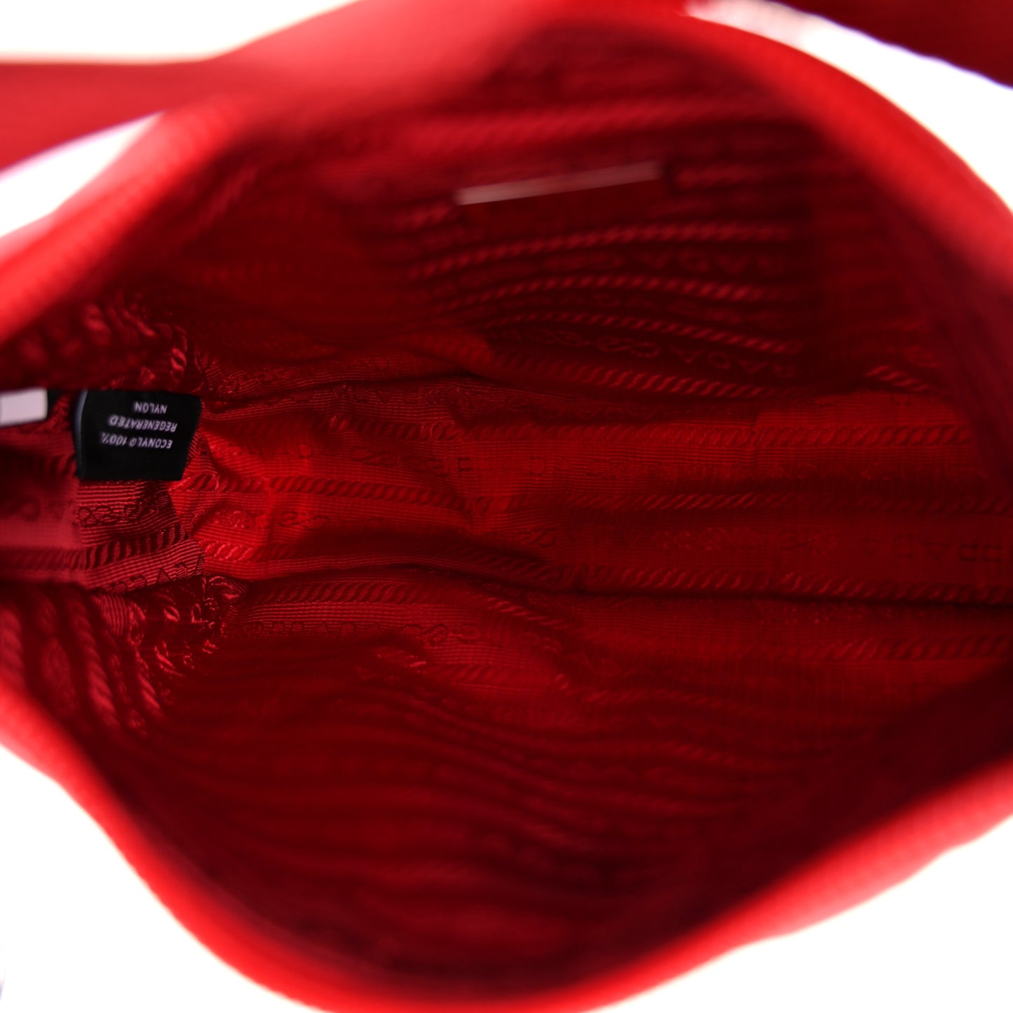 Tessuto Nylon Mini Re-Edition 2000 Bag Rosso