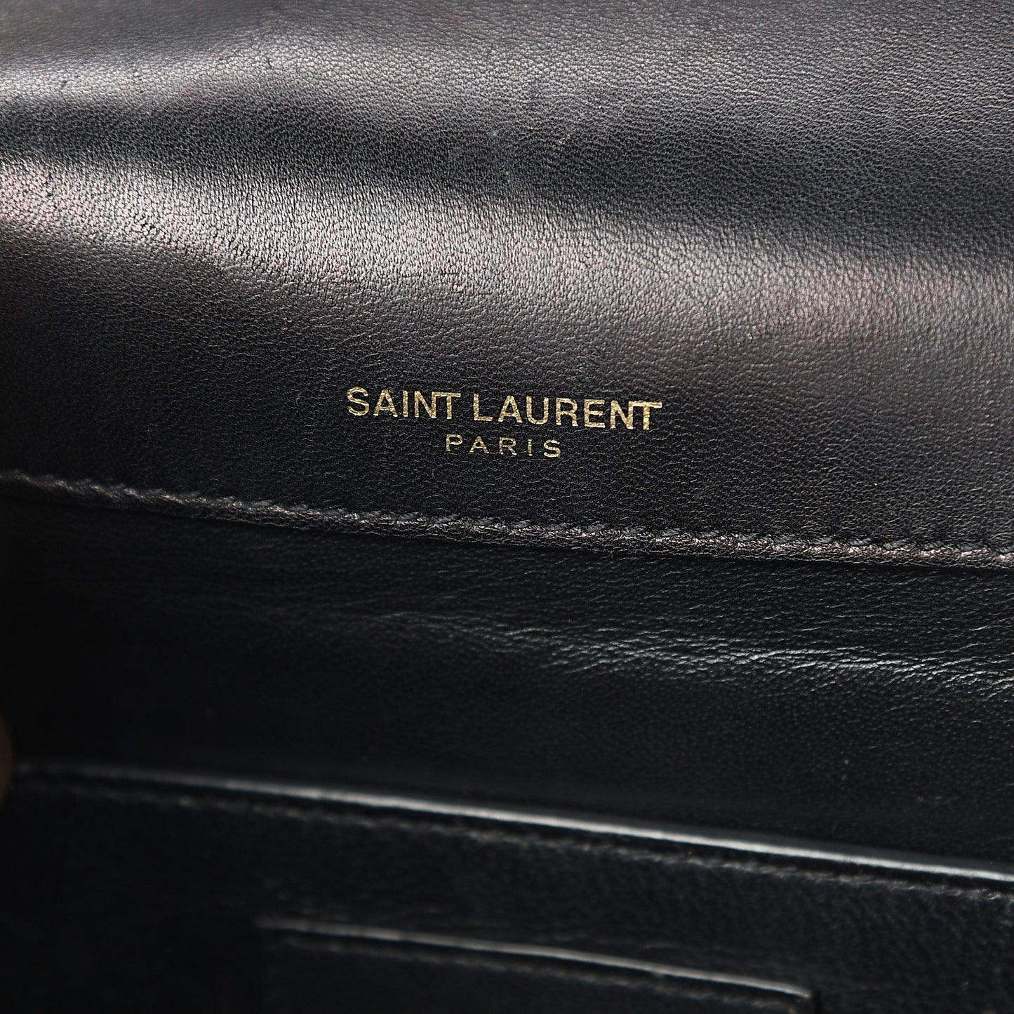 Patent Matelasse Monogram Large Vicky Chain Bag Black