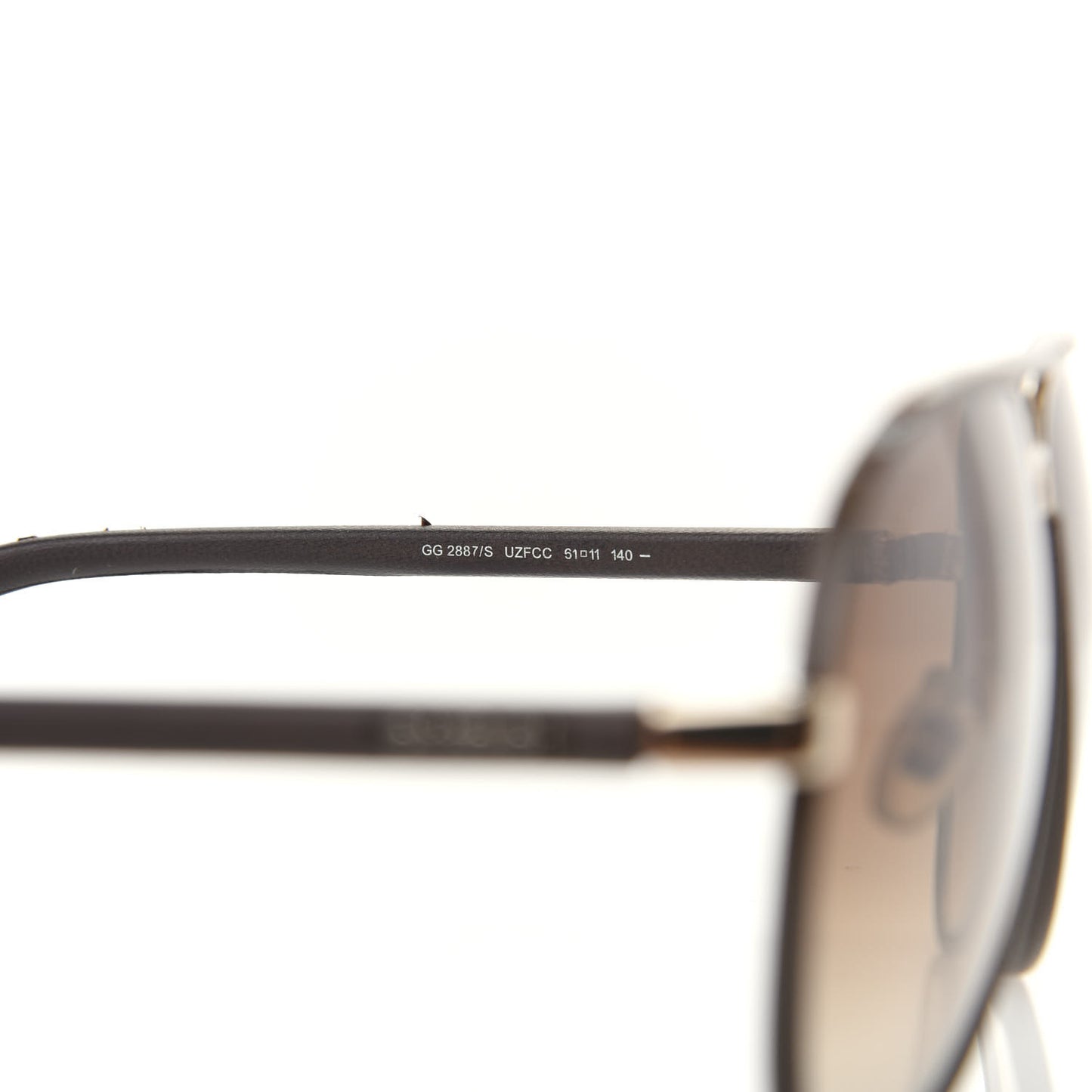 Calfskin Aviator Sunglasses 2887/S Brown
