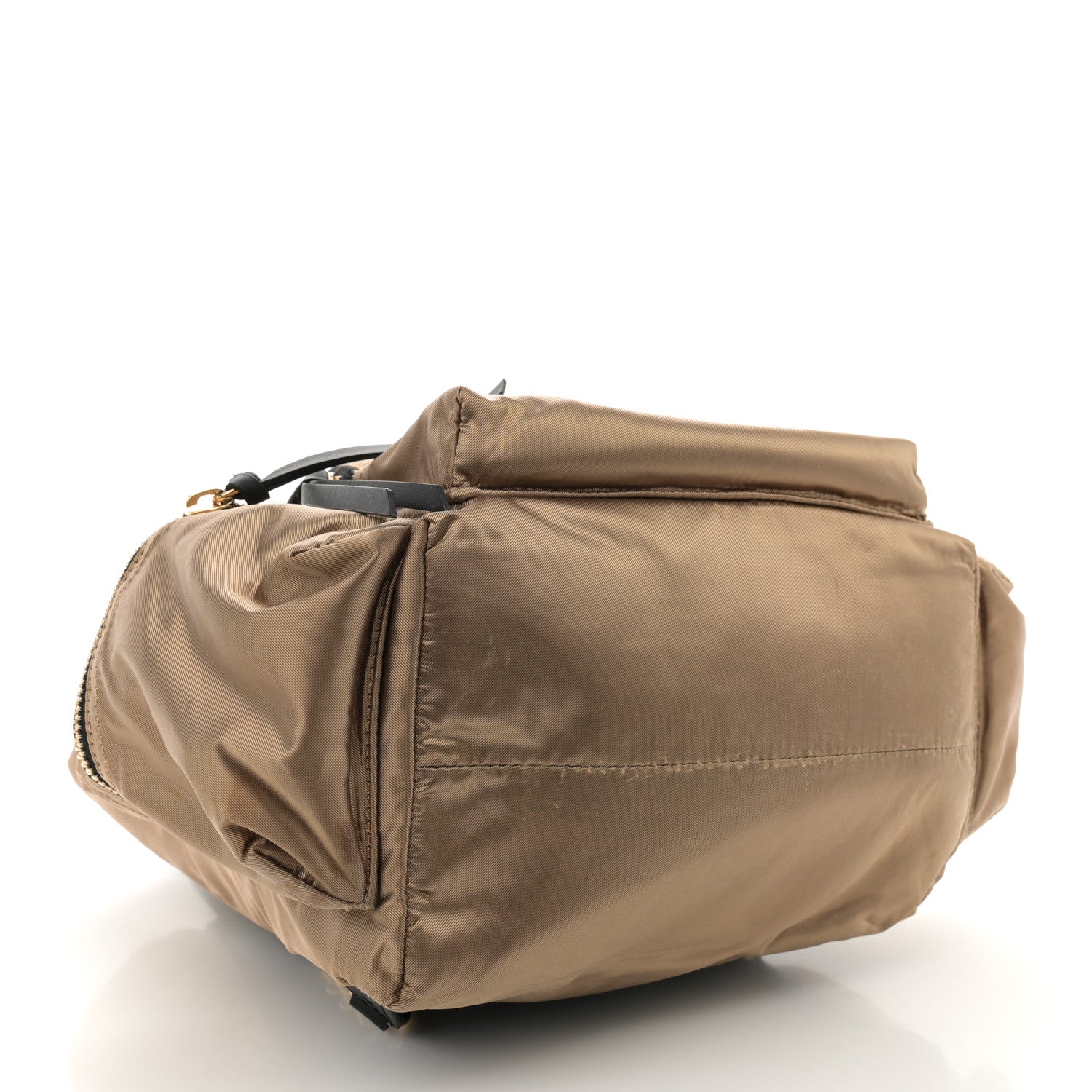 Burberry Metallic Satin Nylon Medium Rucksack Backpack Gold 4 of 12