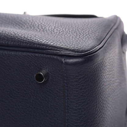 Hermes Taurillon Clemence Lindy 26 Bleu Nuit 10 of 12