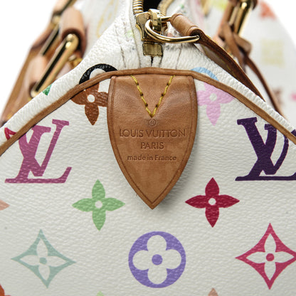 Louis Vuitton Monogram Multicolor Speedy 30 White 6 of 9