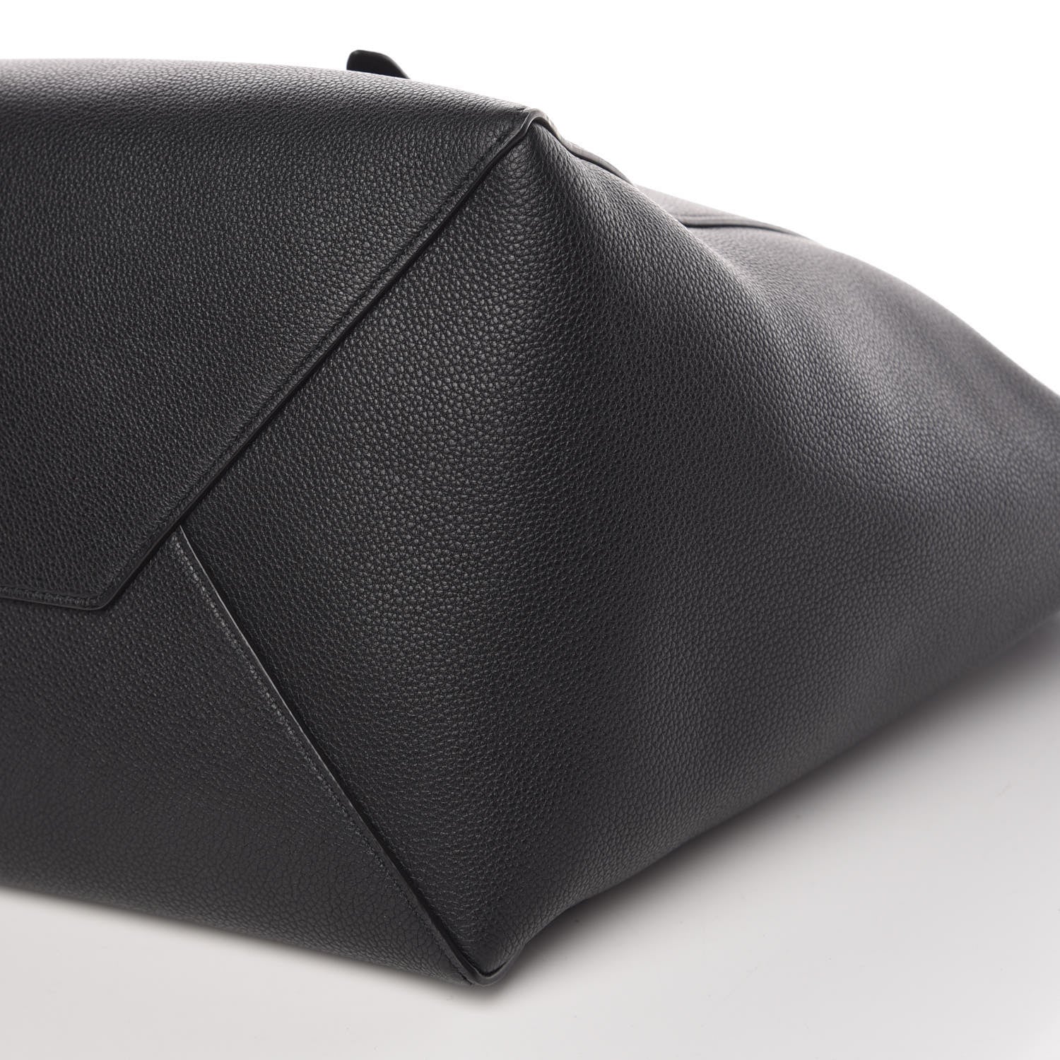 Celine Soft Grained Calfskin Medium Belt Cabas Phantom Black 9 of 9