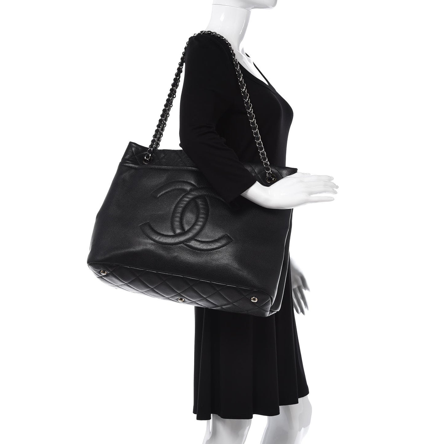 Caviar Timeless CC Soft Tote Black