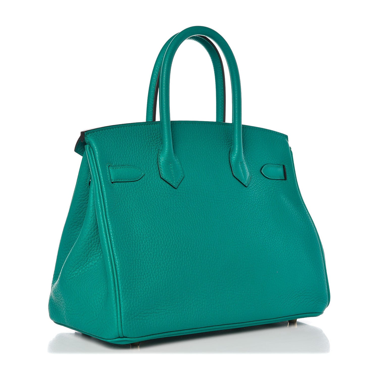 Taurillon Clemence Birkin 30 Bleu Paon