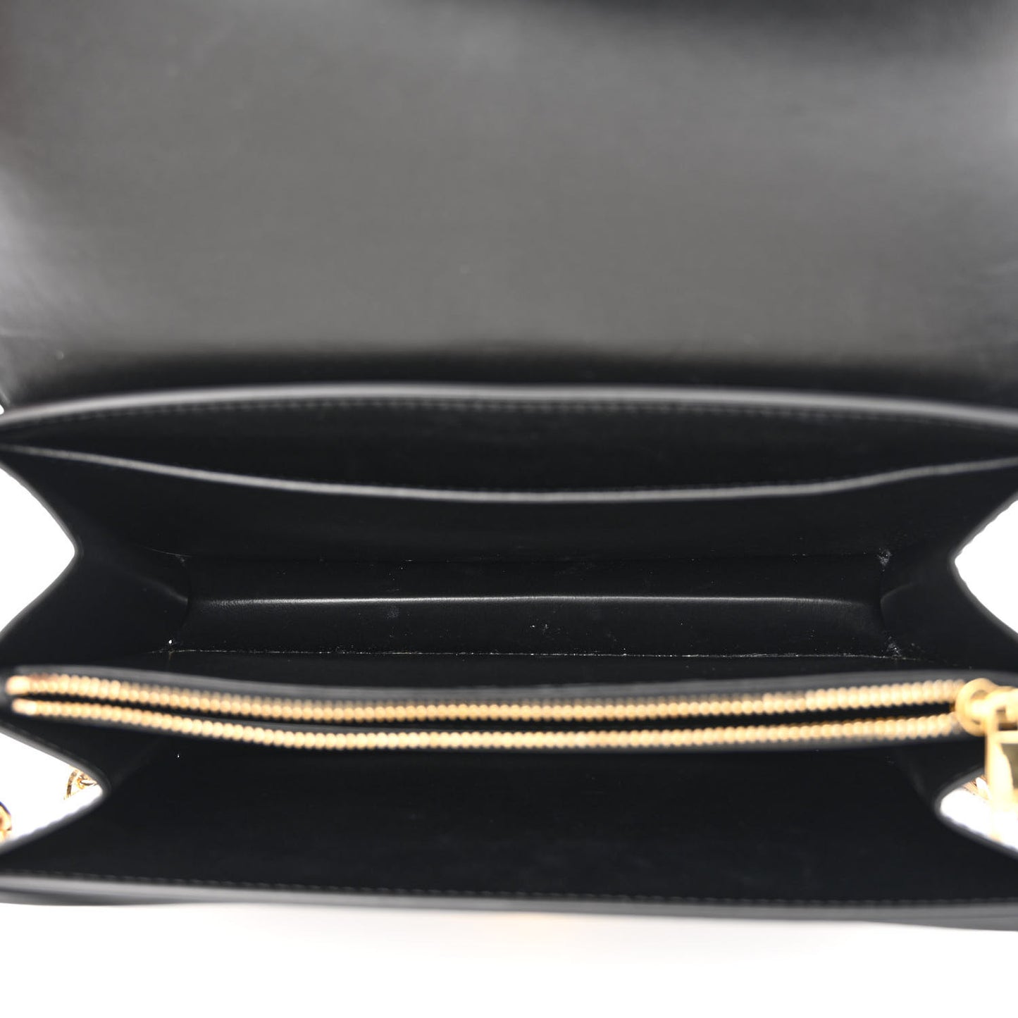 Satinated Calfskin 16 Chain Bag Black