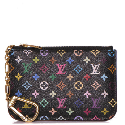 Louis Vuitton Monogram Multicolor Key Pouch Black Grenade 1 of 6