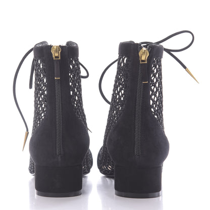 Christian Dior Suede Resille Naughtily-D 30mm Ankle Boots 38.5 Black 7 of 12